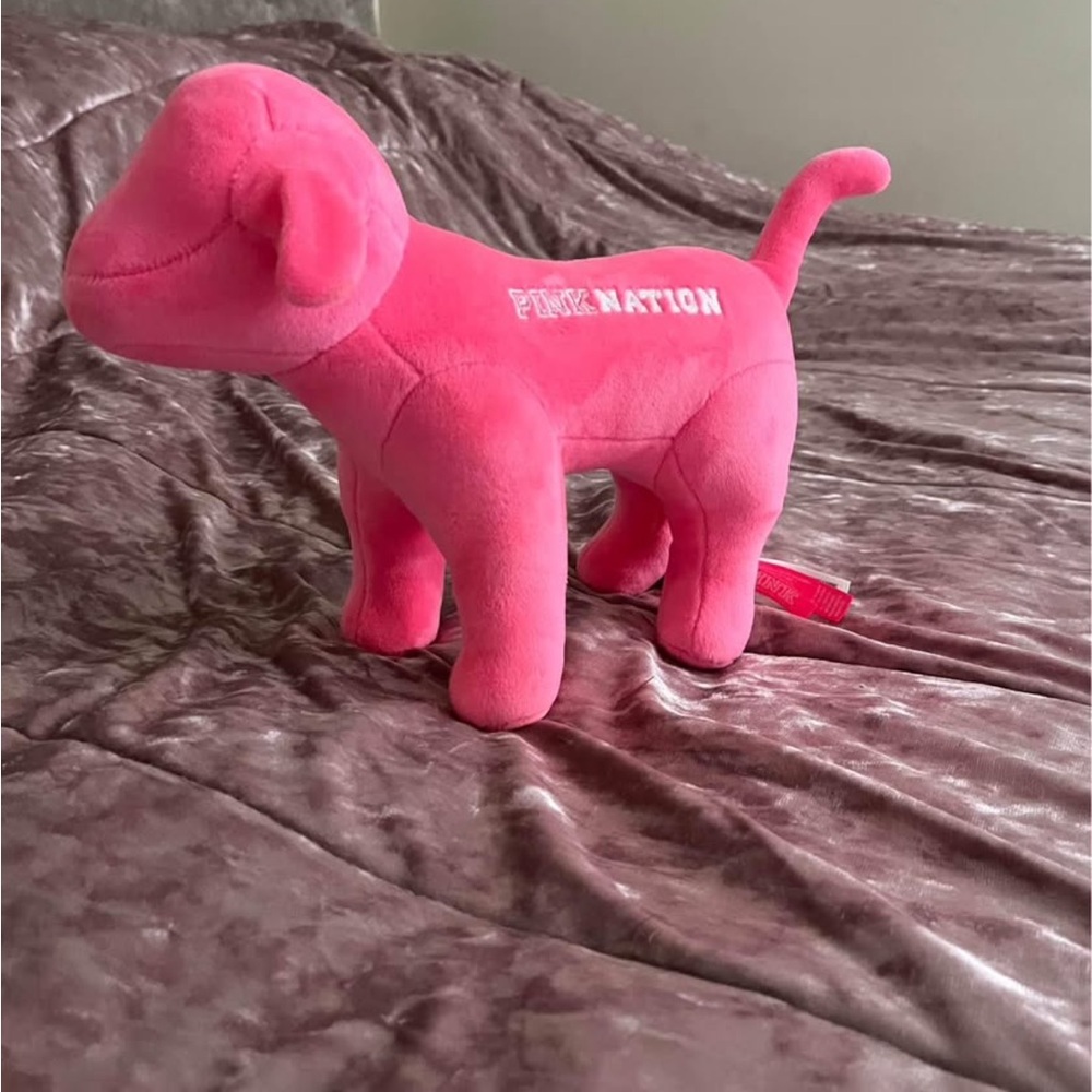 PINK Victoria's Secret Plush Toy in Bright Pink